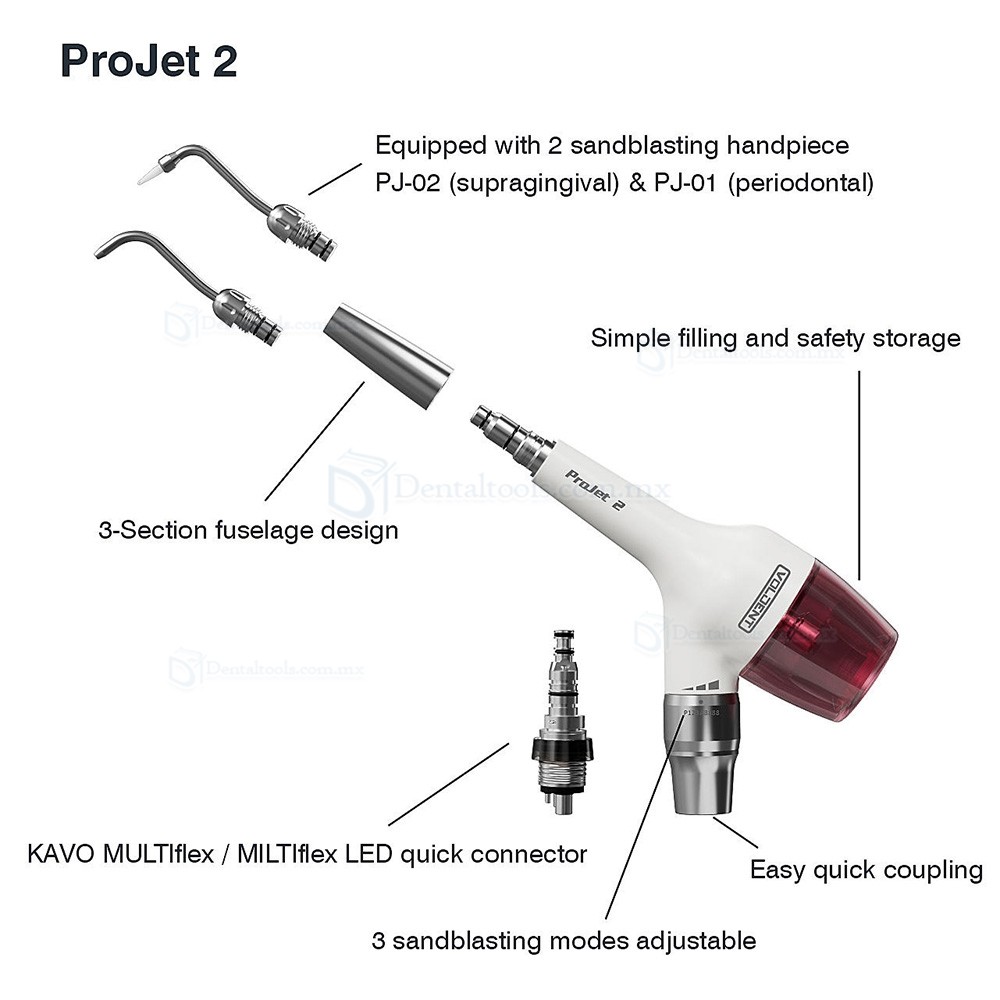 VolDent ProJet Aeropulidor de aire para profilaxis supragingival y periodontal